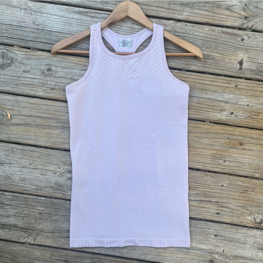 Athleta Light Pink Racer Back Tank Top